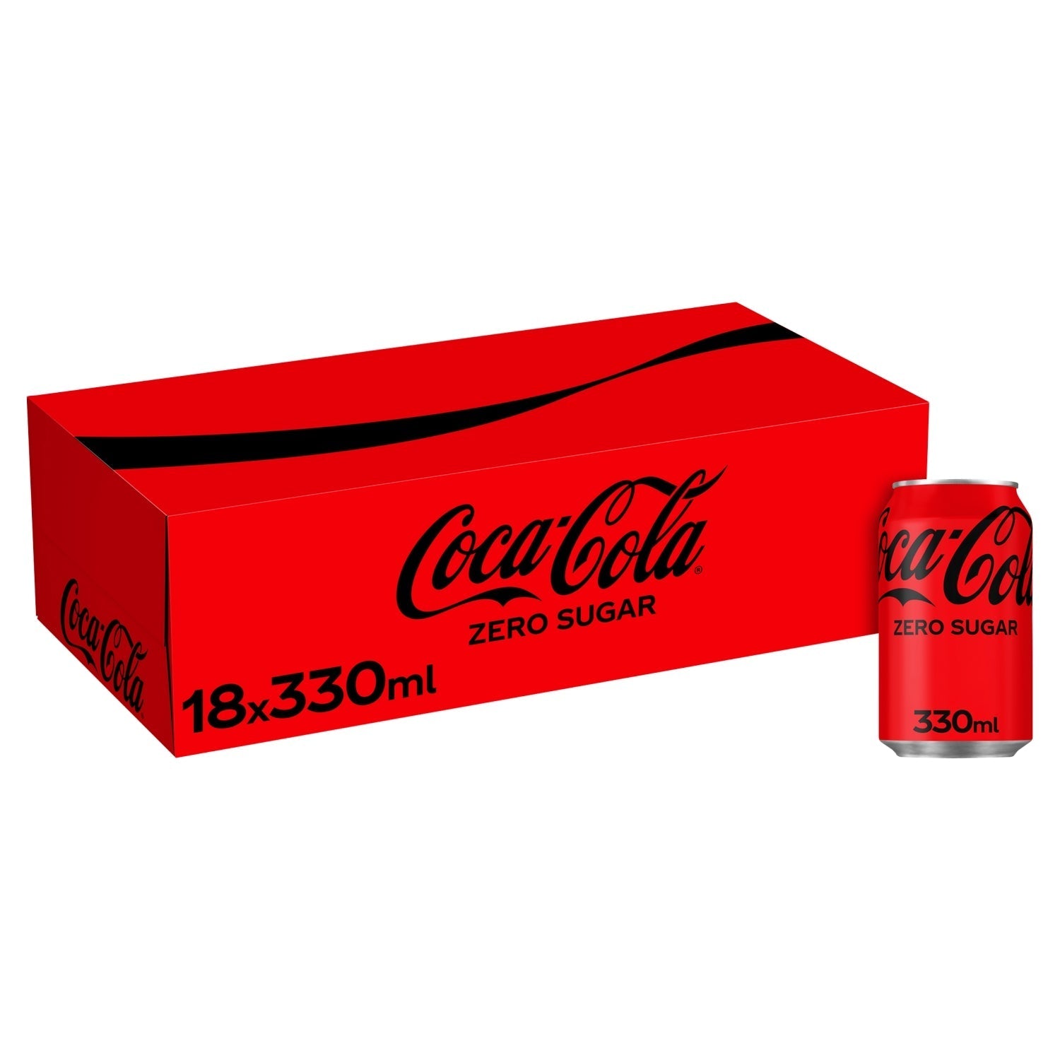 Coca - Cola Zero Sugar 18 x 330ml - UK Food & Drink - 5449000180704