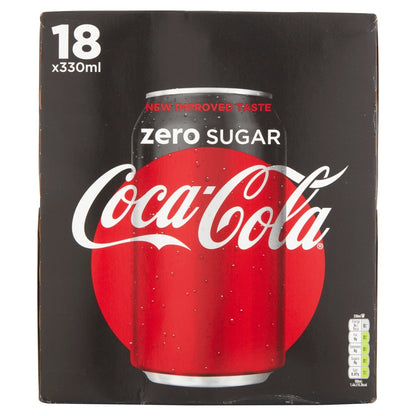 Coca - Cola Zero Sugar 18 x 330ml - UK Food & Drink - 5449000180704