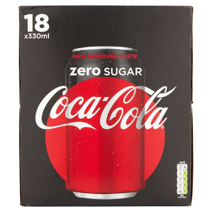 Coca - Cola Zero Sugar 18 x 330ml - UK Food & Drink - 5449000180704