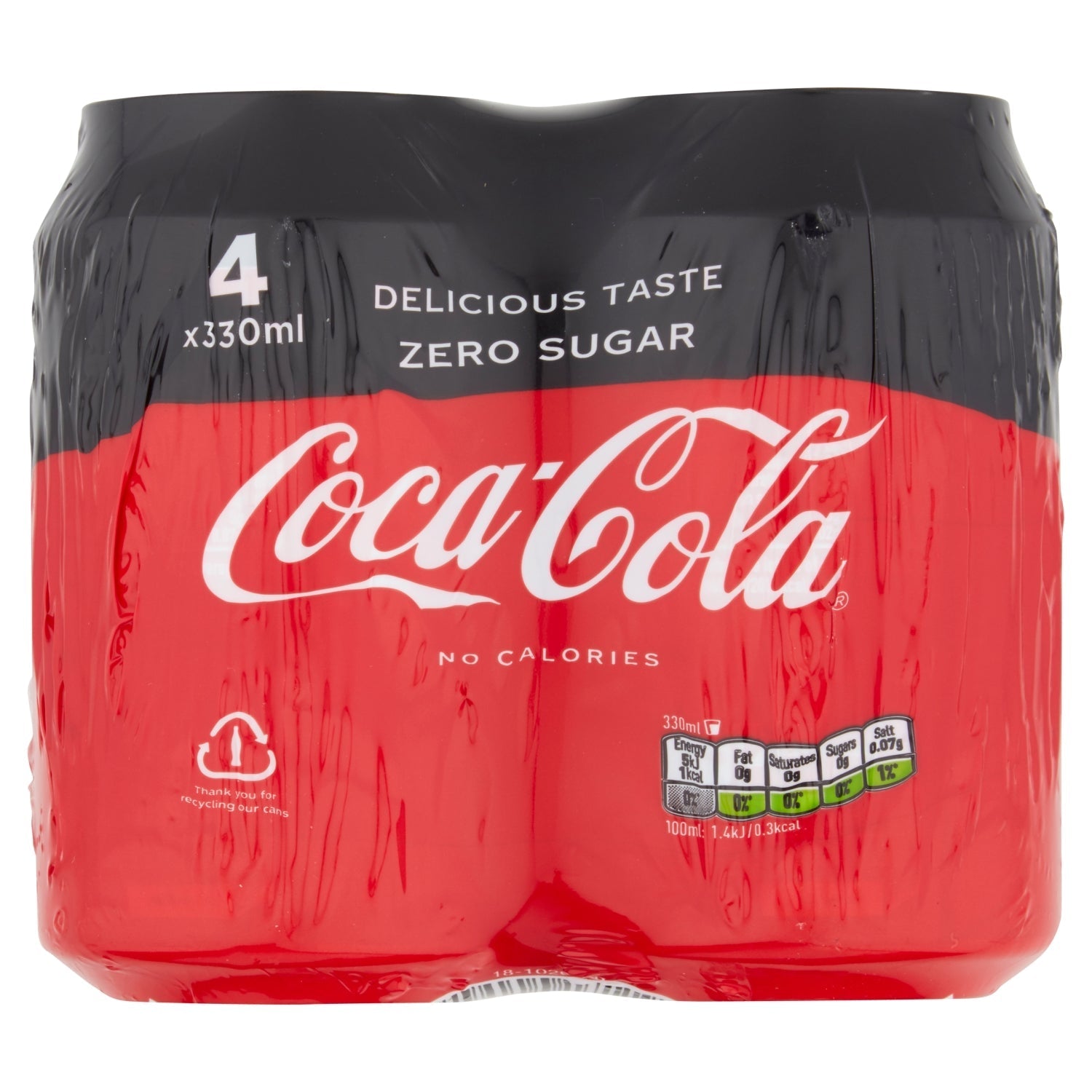 Coca - Cola Zero Sugar 24 x 330ml - UK Food & Drink - 5449000136909