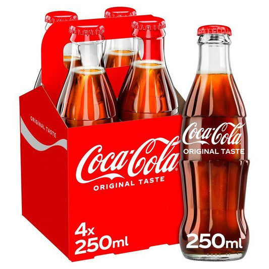 Coca - Cola Zero Sugar 4 x 250ml - UK Food & Drink - 5449000229878