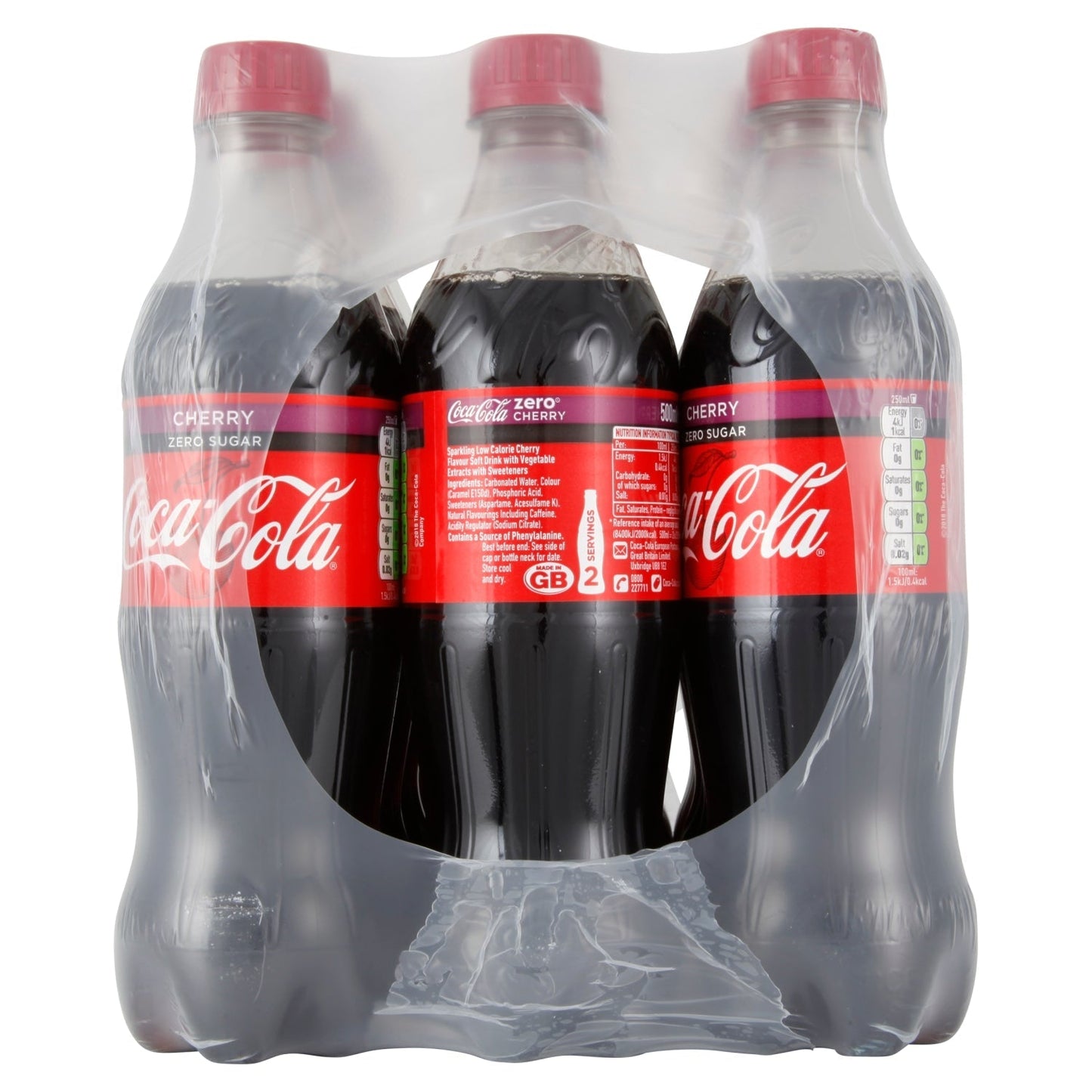Coca - Cola Zero Sugar Cherry 500ml - UK Food & Drink - 5449000214744
