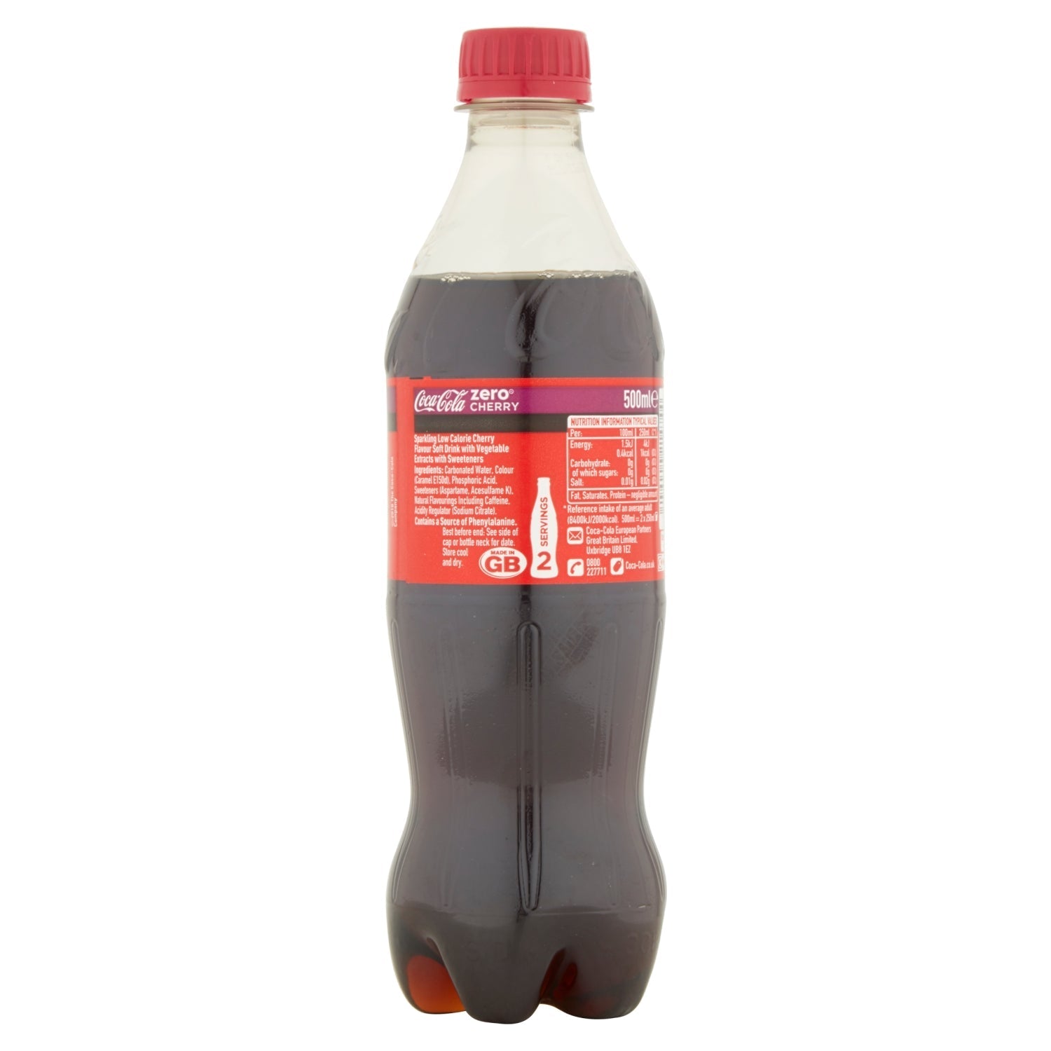 Coca - Cola Zero Sugar Cherry 500ml - UK Food & Drink - 5449000214744