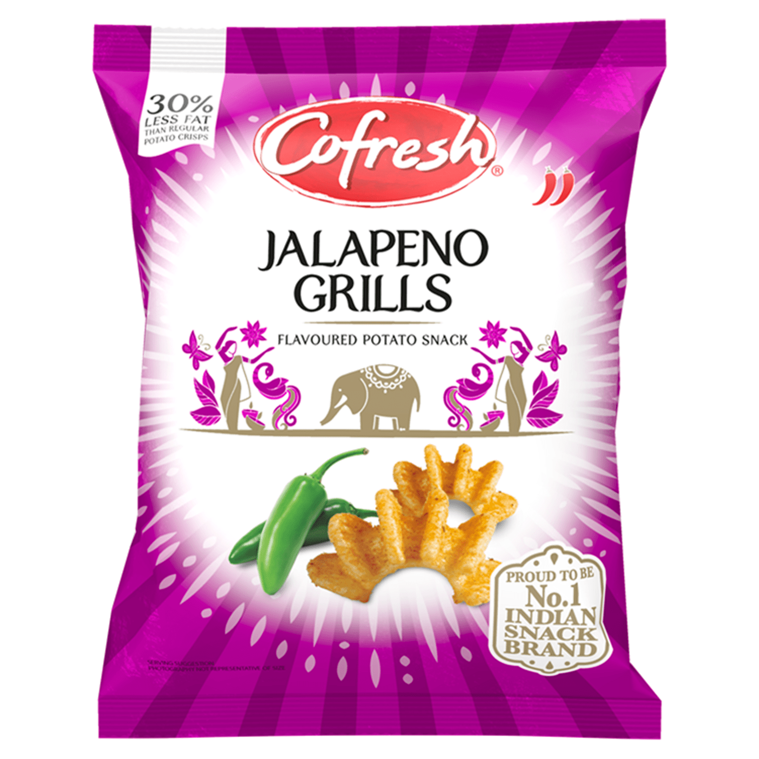 Cofresh Jalapeno Flavour Potato Grills 80g - UK Food & Drink - 5026489480527