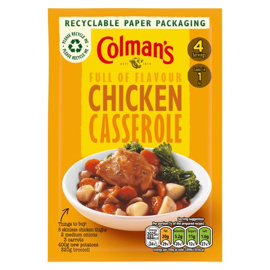 Colman's Chicken Casserole Seasoning Mix 40g - UK Food & Drink - 5000147026623