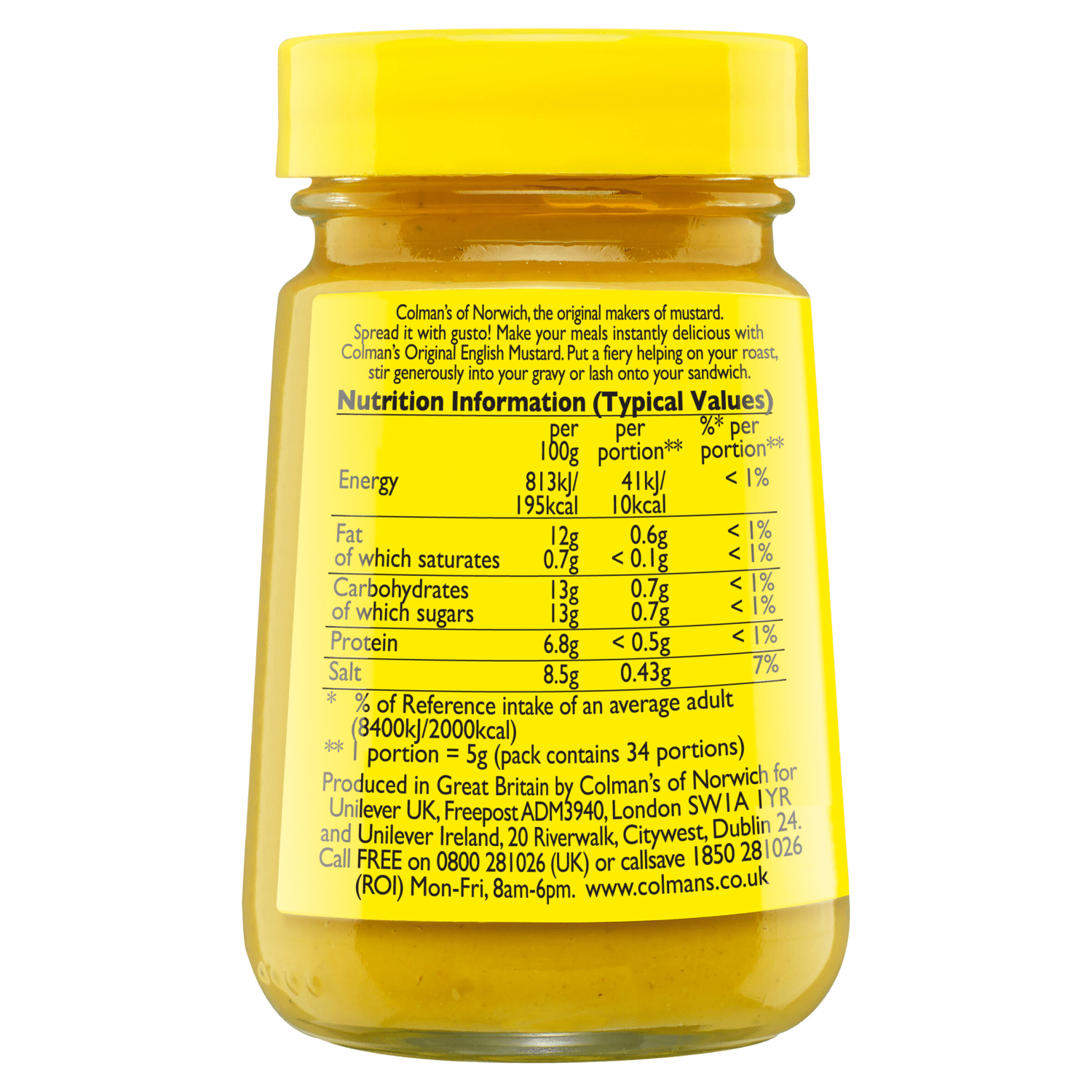 Colman's Mustard 170g - UK Food & Drink - 50147588