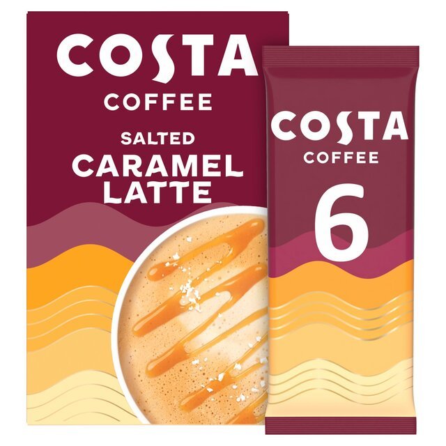 Costa Coffee Barista Creations Salted Caramel Latte 6 x 17g (102g) - UK Food & Drink - 5039303006391