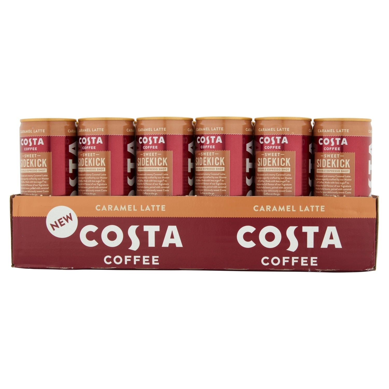 Costa Coffee Caramel Latte Can 250ml - UK Food & Drink - 5449000276018