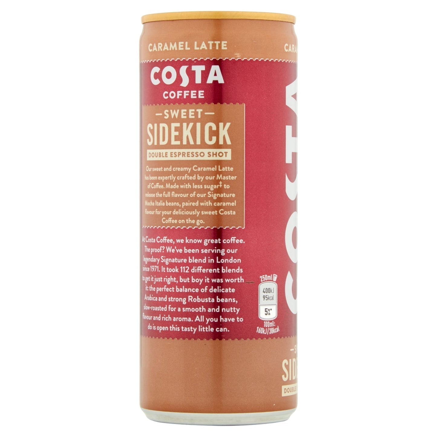 Costa Coffee Caramel Latte Can 250ml - UK Food & Drink - 5449000276018