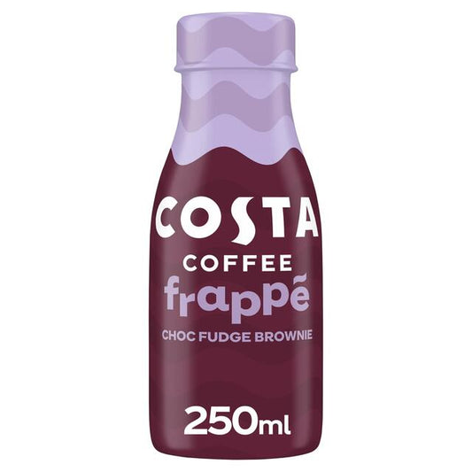 Costa Coffee Frappe Choc Fudge Brownie Iced Coffee 250ml - UK Food & Drink - 5449000312792