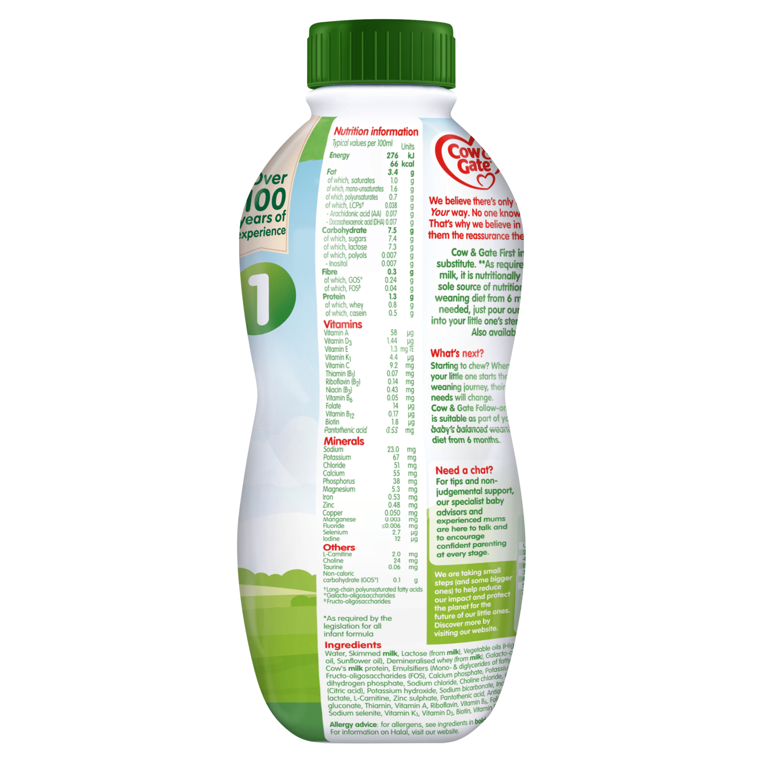 Cow & Gate 1 First Infant Milk from Birth 1L - UK Food & Drink - 5051594002630