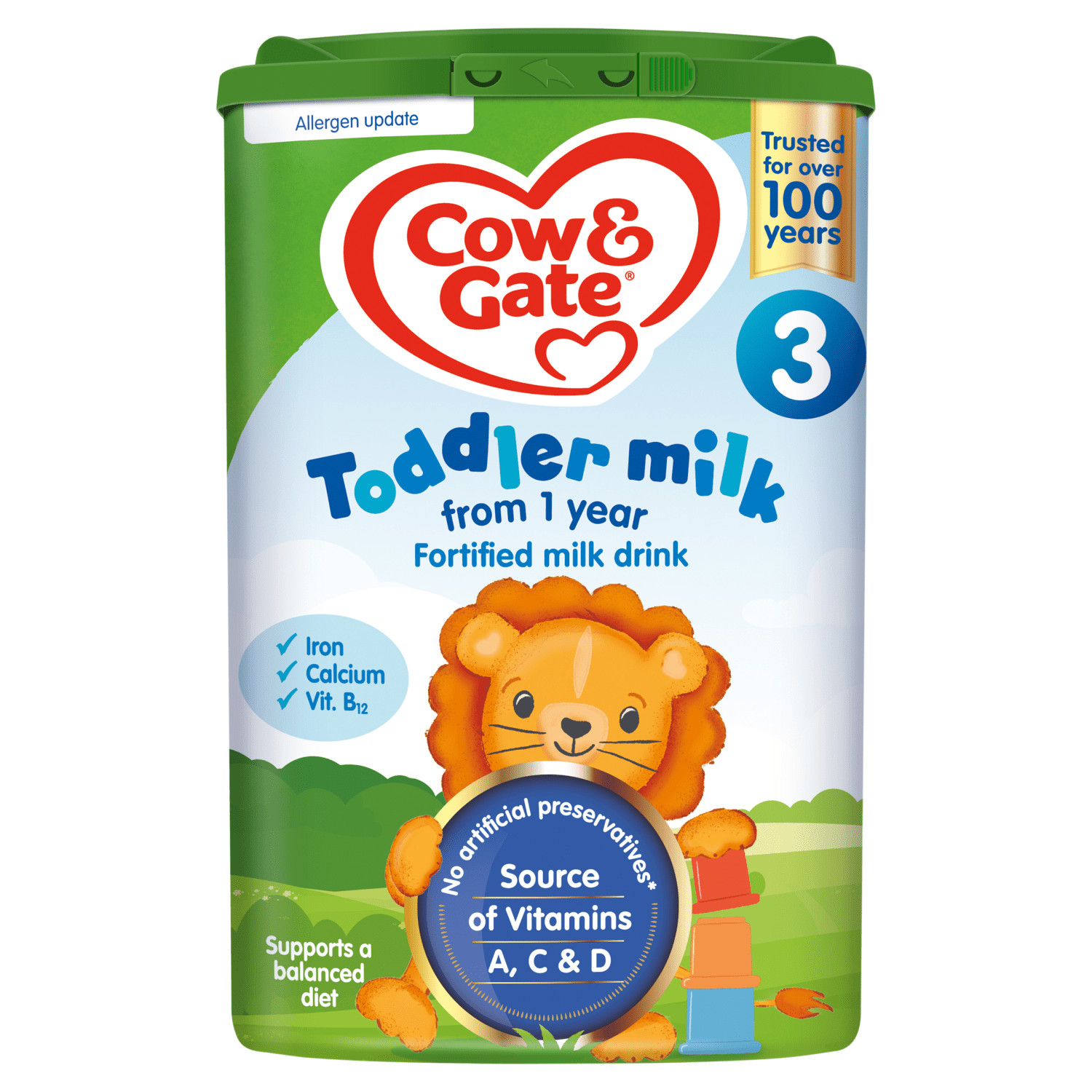 Cow & Gate 3 Growing Up Milk Formula 800g - UK Food & Drink - 5051594006867