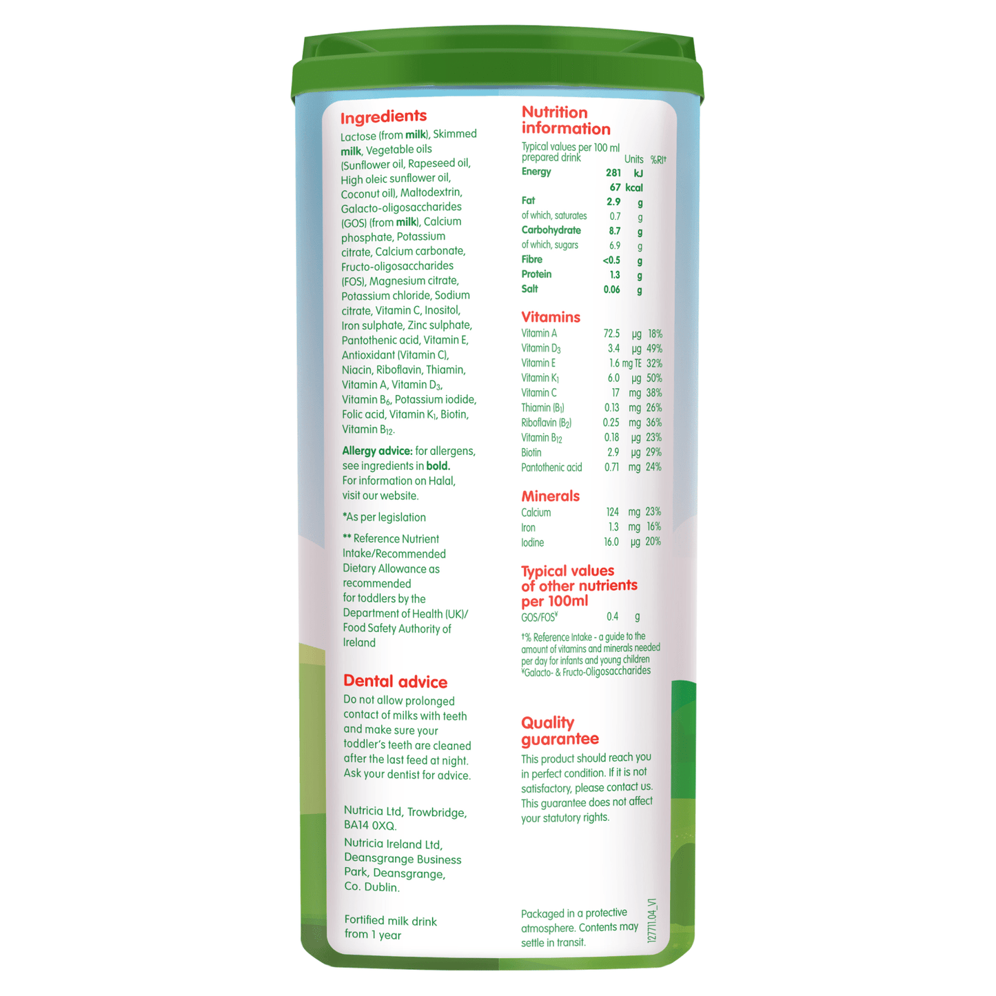 Cow & Gate 3 Growing Up Milk Formula 800g - UK Food & Drink - 5051594006867