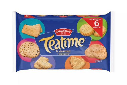Crawford's Teatime Biscuits Assortment Selection 275g - UK Food & Drink - 5000168165431
