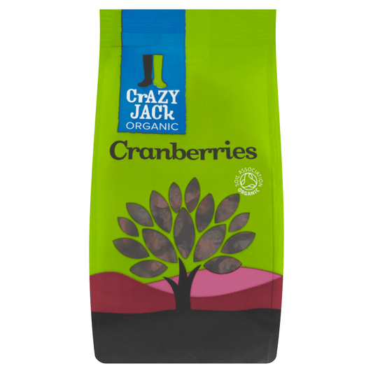 Crazy Jack Organic Cranberries 100g - UK Food & Drink - 5012246524085