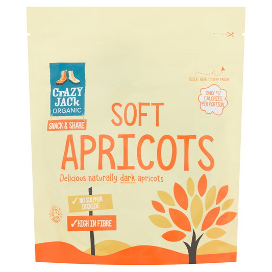 Crazy Jack Organic Soft Apricots 200g - UK Food & Drink - 5012246006444