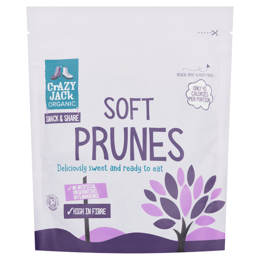 Crazy Jack Organic Soft Prunes 200g - UK Food & Drink - 5012246006475