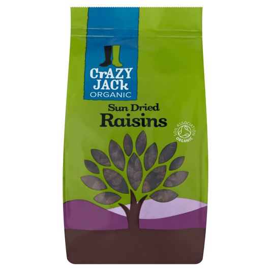 Crazy Jack Organic Sun Dried Raisins 375g - UK Food & Drink - 5012246522883