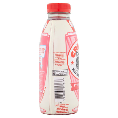 Crusha Strawberry Flavour Milkshake Mix 500ml - UK Food & Drink - 5010067313338