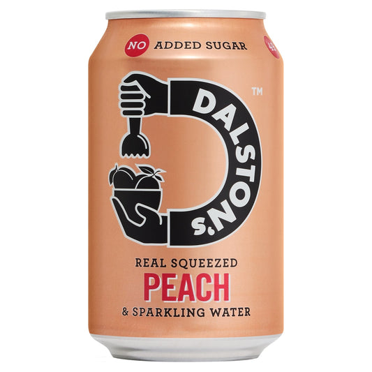 Dalston's Real Squeezed Peach & Sparkling Water 330ml - UK Food & Drink - 5060494810658