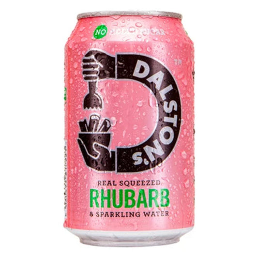 Dalston's Real Squeezed Rhubarb & Sparkling Water 330ml - UK Food & Drink - 5060494810221