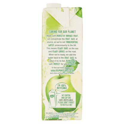 Del Monte 100% Pure Apple Juice from Concentrate 1 Litre - UK Food & Drink - 5010663807347