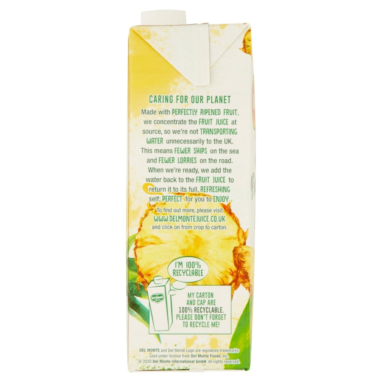 Del Monte Pineapple Juice 1 Litre - UK Food & Drink - 5010663807361