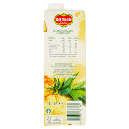 Del Monte Pineapple Juice 1 Litre - UK Food & Drink - 5010663807361