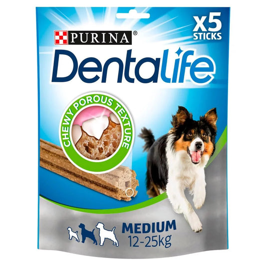 Dentalife Medium Dog Treats 5 Sticks 115g - UK Food & Drink - 7613035379794