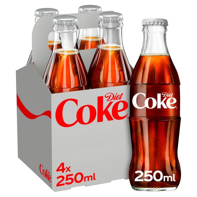 Diet Coke 4 x 250ml - UK Food & Drink - 5449000231468