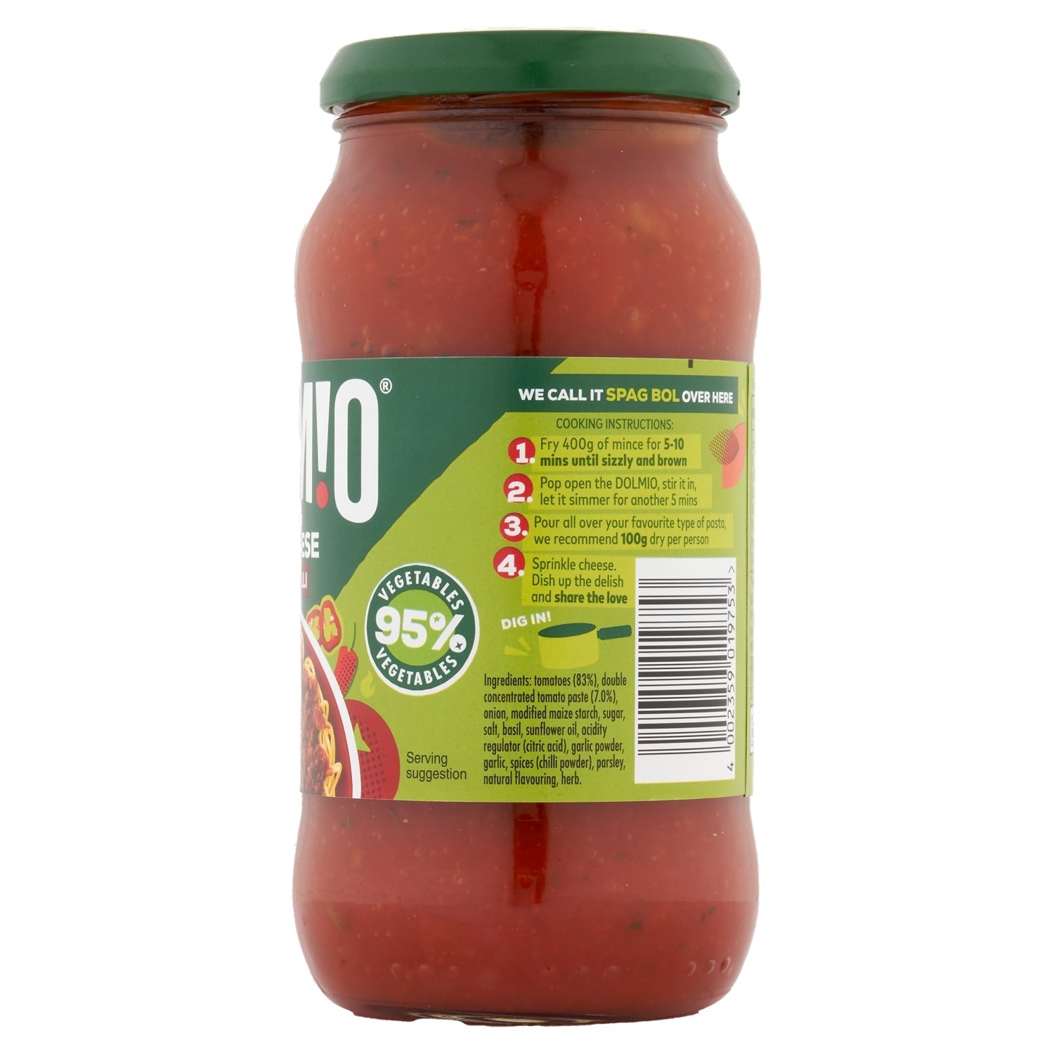 Dolmio Sauce for Bolognese Spicy Chilli 450g - UK Food & Drink - 4002359019753