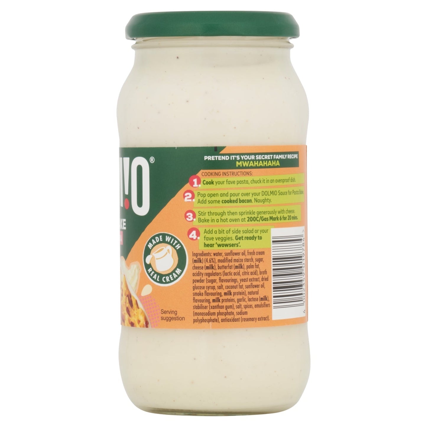 Dolmio Sauce for Pasta Bake Carbonara 430g - UK Food & Drink - 4002359019784