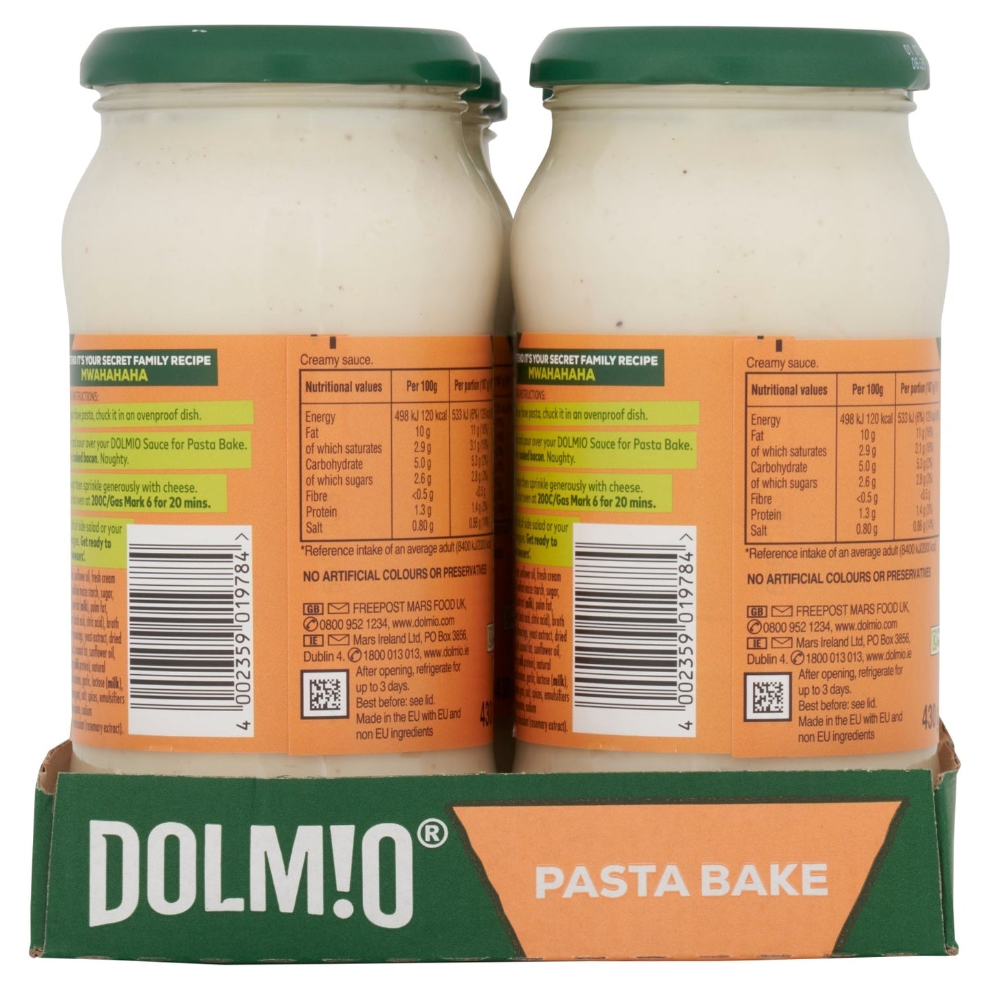 Dolmio Sauce for Pasta Bake Carbonara 430g - UK Food & Drink - 4002359019784
