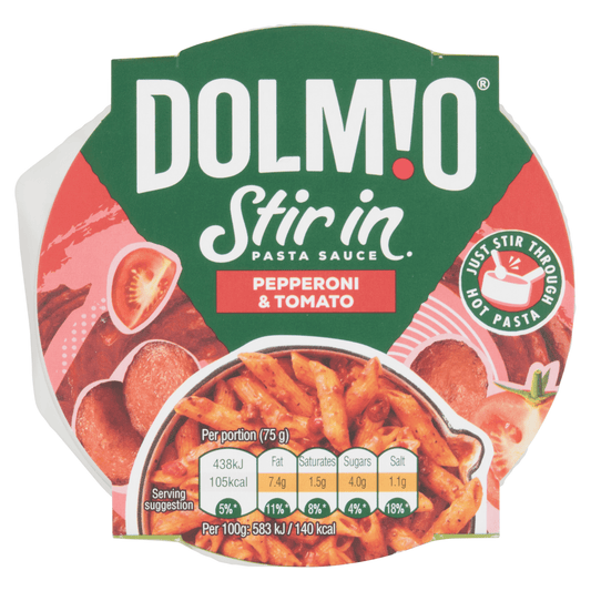 Dolmio Stir in Pasta Sauce Pepperoni & Tomato 150g - UK Food & Drink - 5010034595002