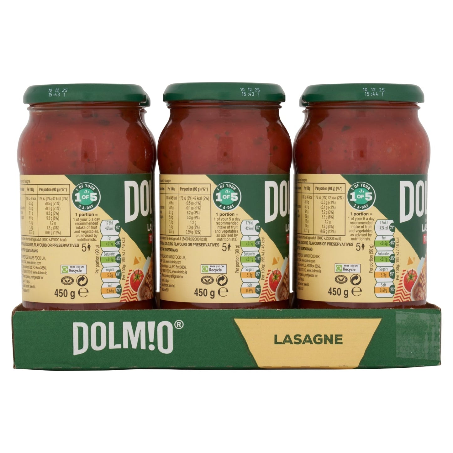 Dolmio Tomato Sauce for Lasagne 450g - UK Food & Drink - 4002359020148