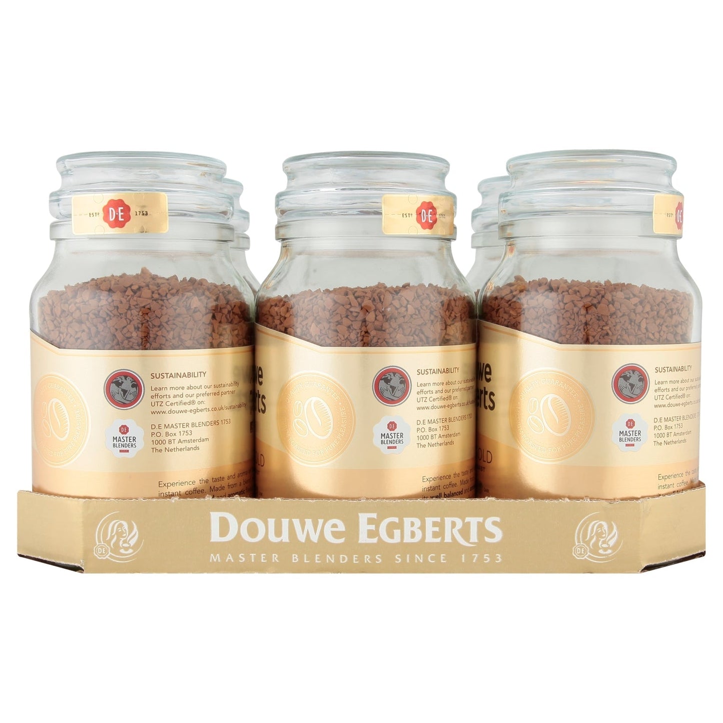 Douwe Egberts Pure Gold Medium Roast Instant Coffee 190g - UK Food & Drink - 8711000279472