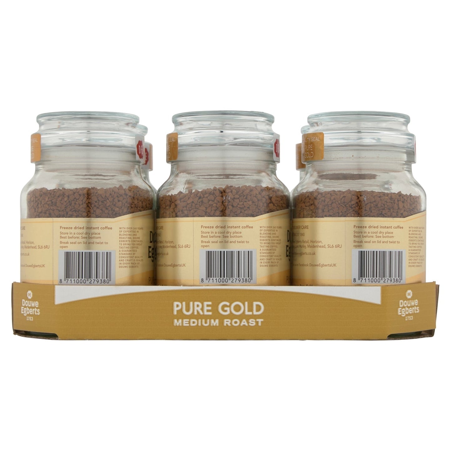 Douwe Egberts Pure Gold Medium Roast Instant Coffee 95g - UK Food & Drink - 8711000279380