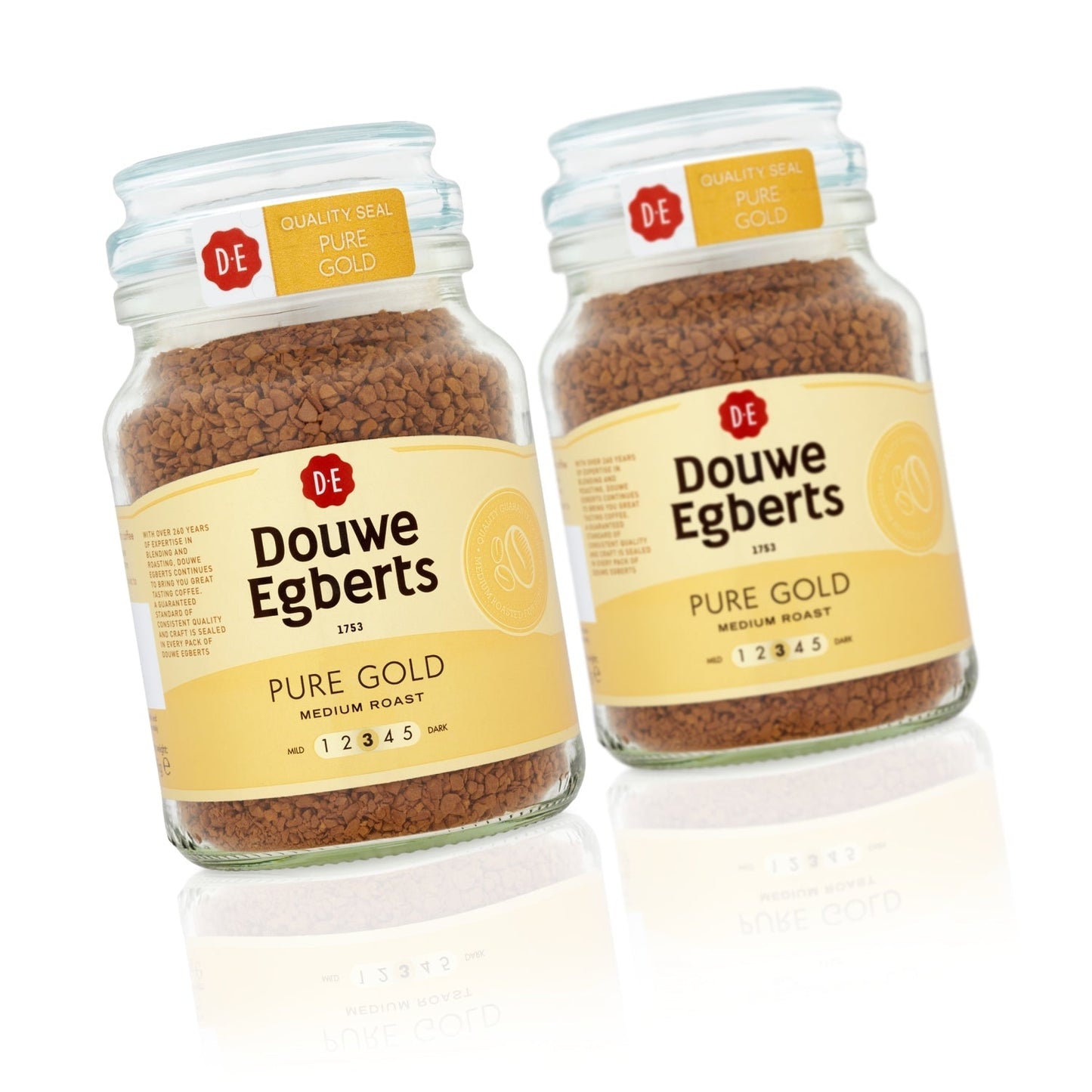 Douwe Egberts Pure Gold Medium Roast Instant Coffee 95g - UK Food & Drink - 8711000279380