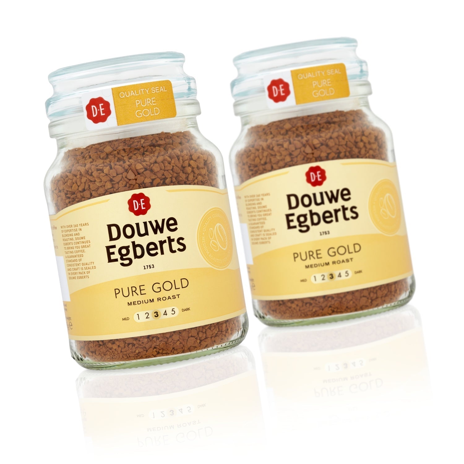 Douwe Egberts Pure Gold Medium Roast Instant Coffee 95g - UK Food & Drink - 8711000279380