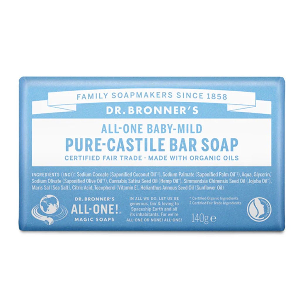 Dr Bronner Organic A/V Baby Mild Soap Bar - UK Food & Drink - 18787231050
