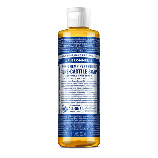 Dr Bronner Peppermint Pure Castile Liquid - UK Food & Drink - 18787765654