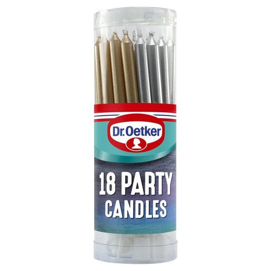 Dr. Oetker 18 Party Candles - UK Food & Drink - 5000254017941