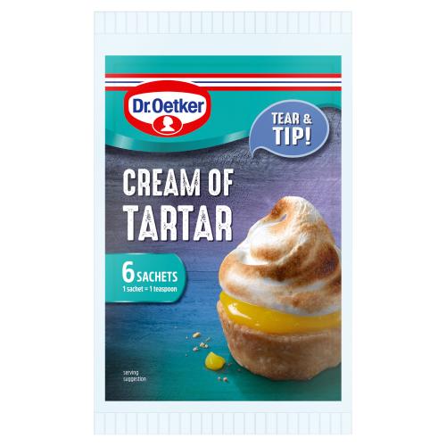 Dr. Oetker Cream of Tartar 6 x 5g - UK Food & Drink - 5000254019075