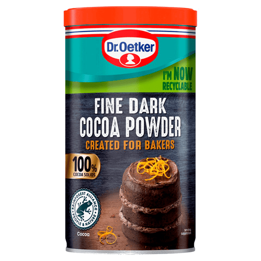 Dr. Oetker Fine Dark Cocoa Powder 190g - UK Food & Drink - 5000254021313