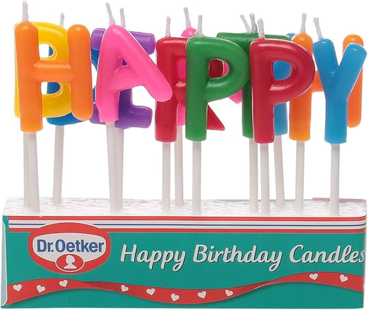 Dr. Oetker Happy Birthday Candles - UK Food & Drink - 5000254016609