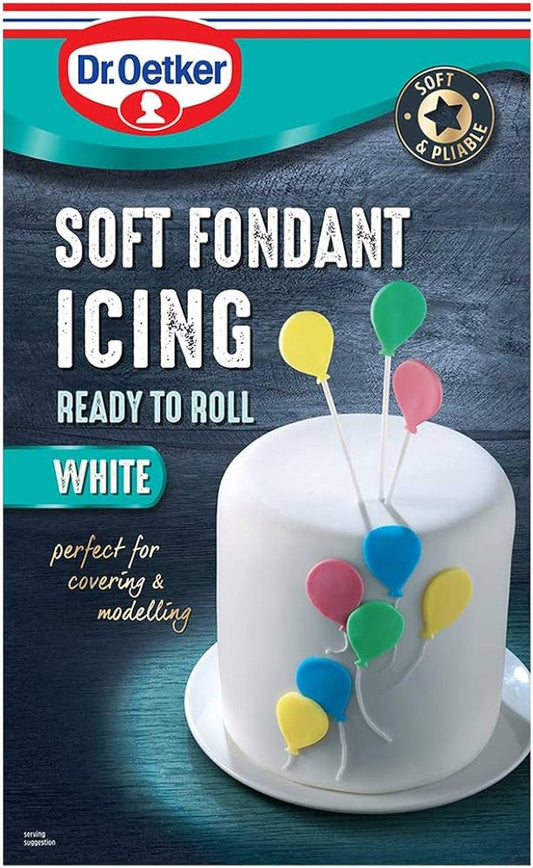 Dr. Oetker Soft Fondant Icing Ready to Roll White 1kg - UK Food & Drink - 5000254019655