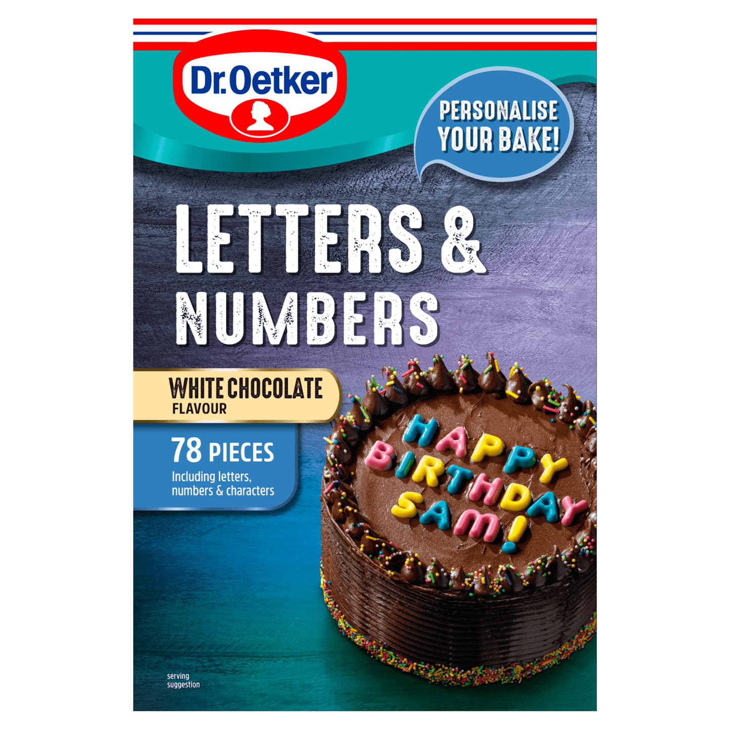 Dr. Oetker White Chocolate Flavour Letters & Numbers 40g - UK Food & Drink - 5000254020668
