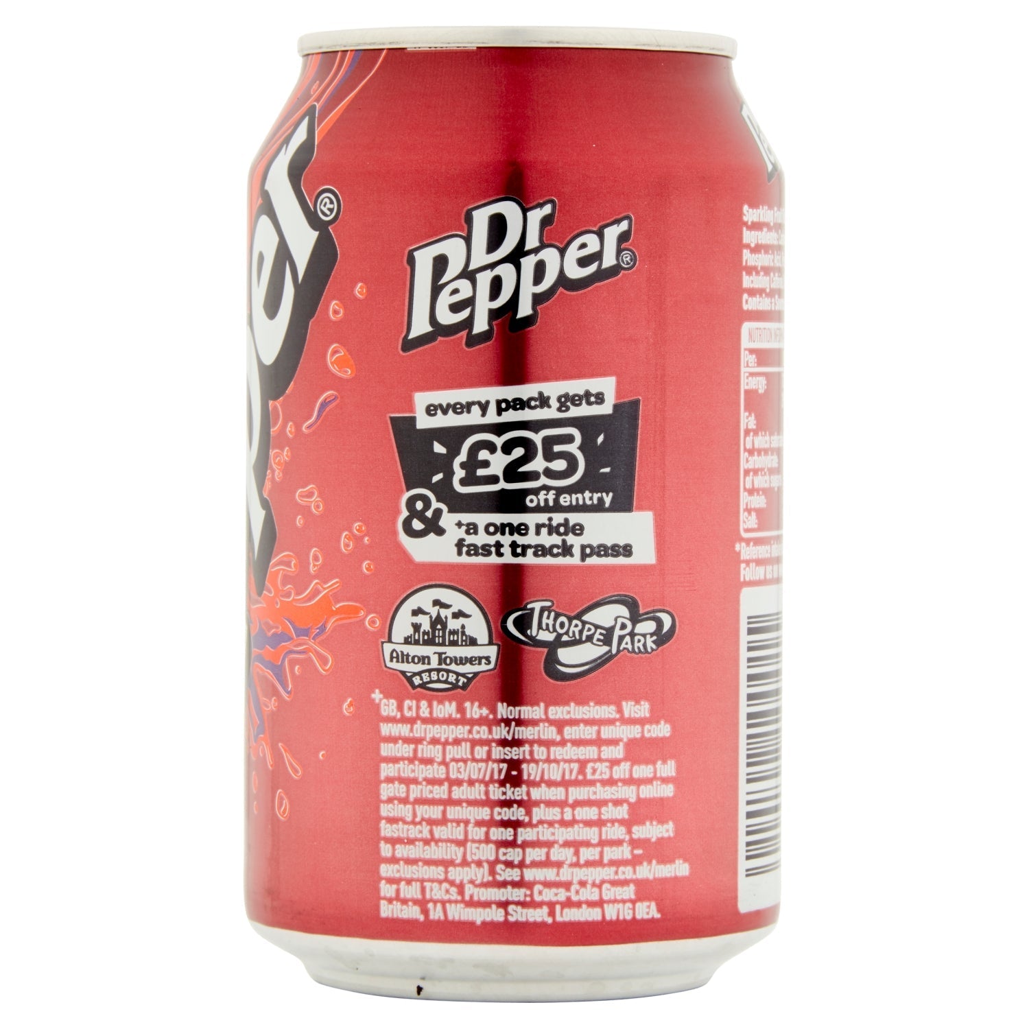 Dr Pepper 330ml - UK Food & Drink - 5010102100015