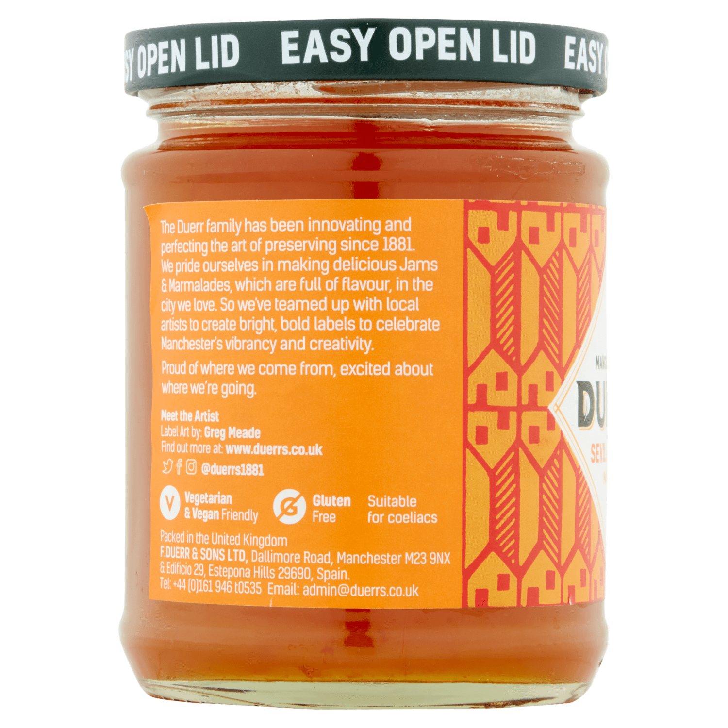 Duerr's Seville Orange Marmalade 340g - UK Food & Drink - 5000214020394