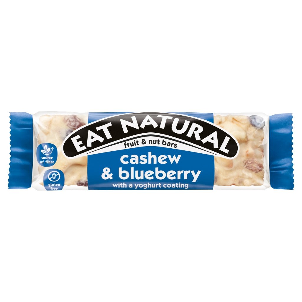 Eat Natural F&N Cashew & Blueberry With A Yoghurt Coating 40G - UK Food & Drink - 8000500417317